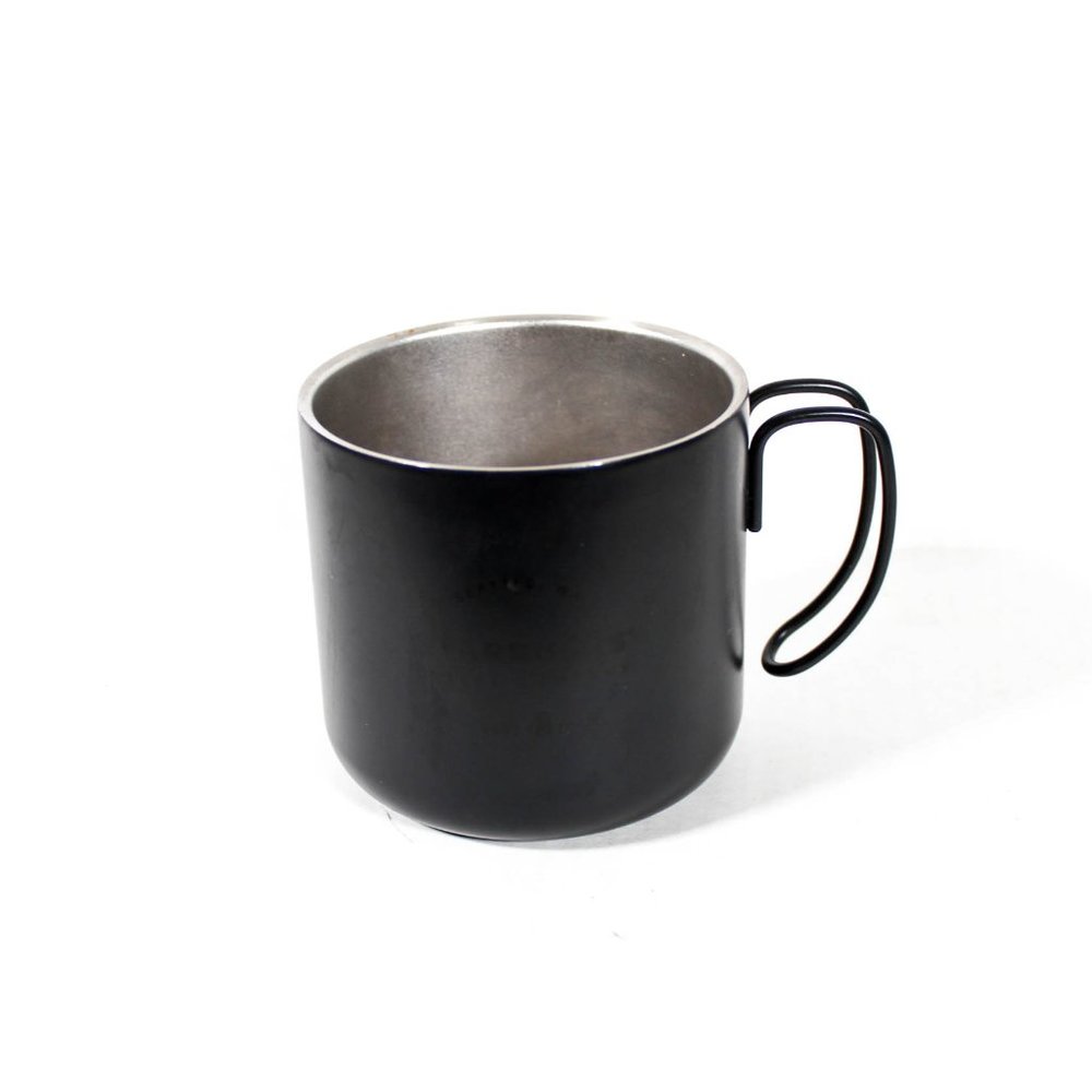 Starbucks Black Satin Finish Stainless Steel Coffee Mug Modern Simplistic